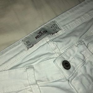 Hollister white denim skinny jeans